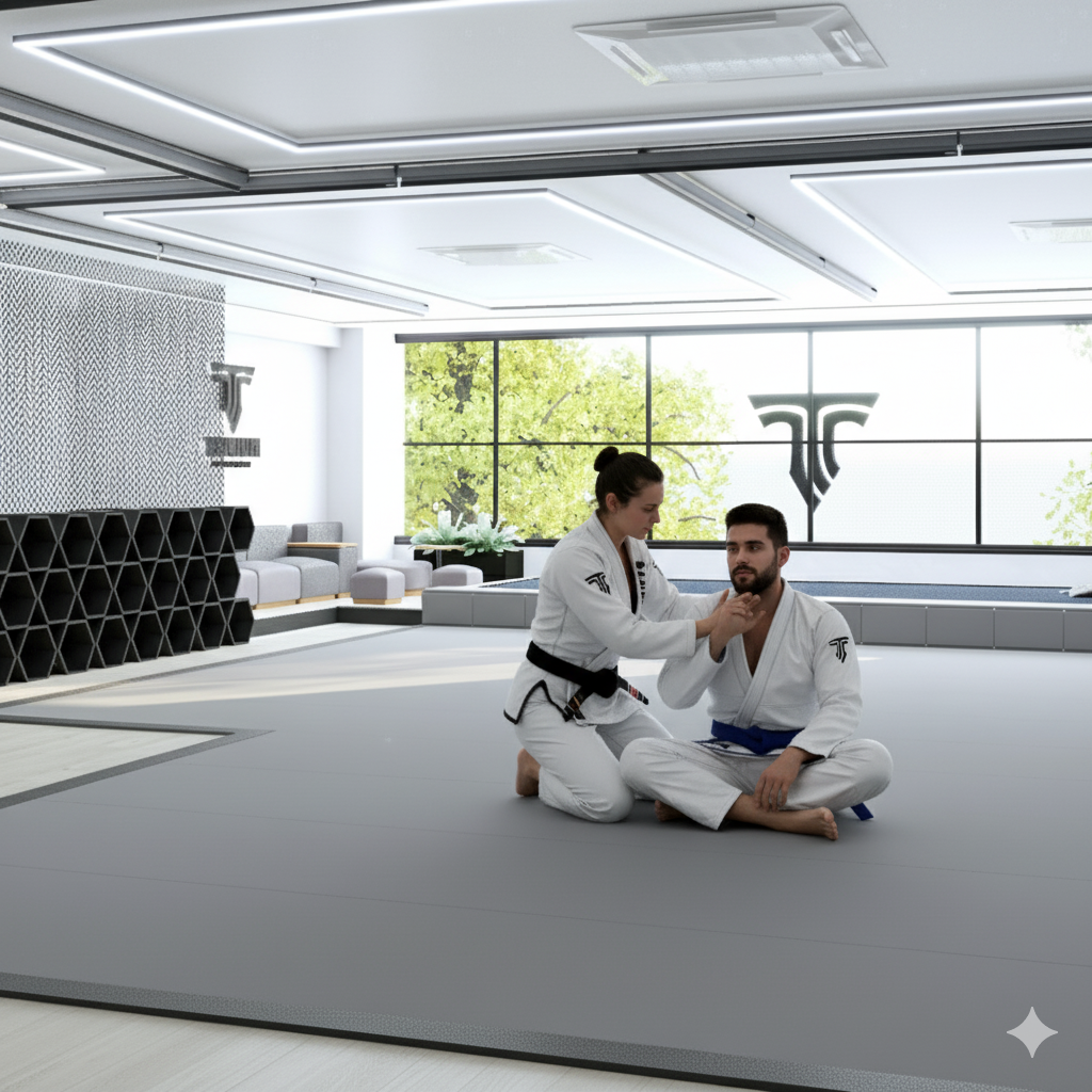 Aulas particulares de jiu-jitsu na Trivium com instrutor individual